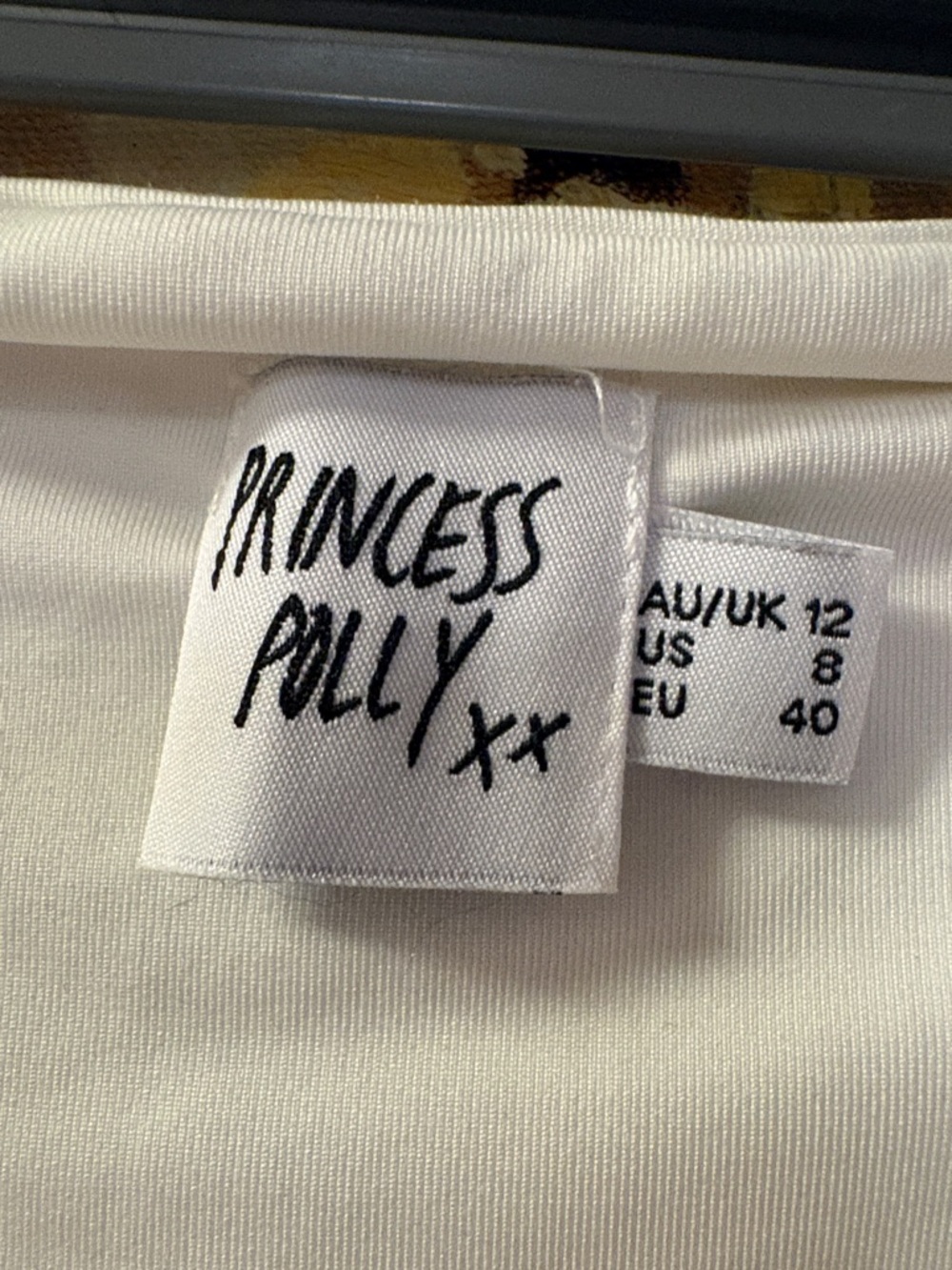 Princess Polly Cream Ruched Tie Front Puff Sleeve Bodysuit Size 8 Coquette - Picture 4 of 5